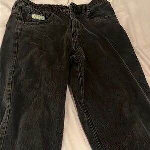 Empyre Black Straight-Leg Denim Pants